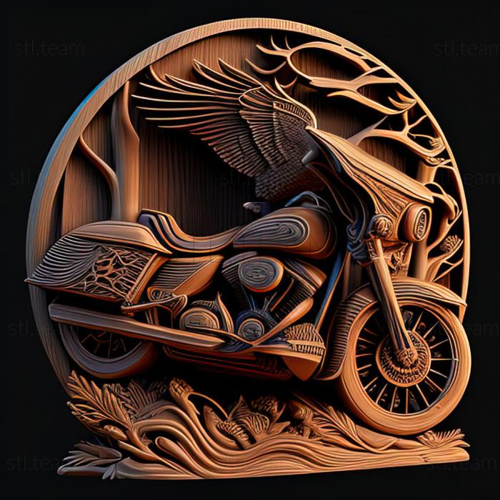 3D модель Harley-Davidson Road Glide (STL)